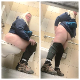A voyeur cameraman records 6 women using a public toilet in an adjoining stall. At least 3 shitting scenes. Some audible farts and pooping sounds. Presented in 720P vertical HD format. 226MB, MP4 file. About 19.5 minutes.